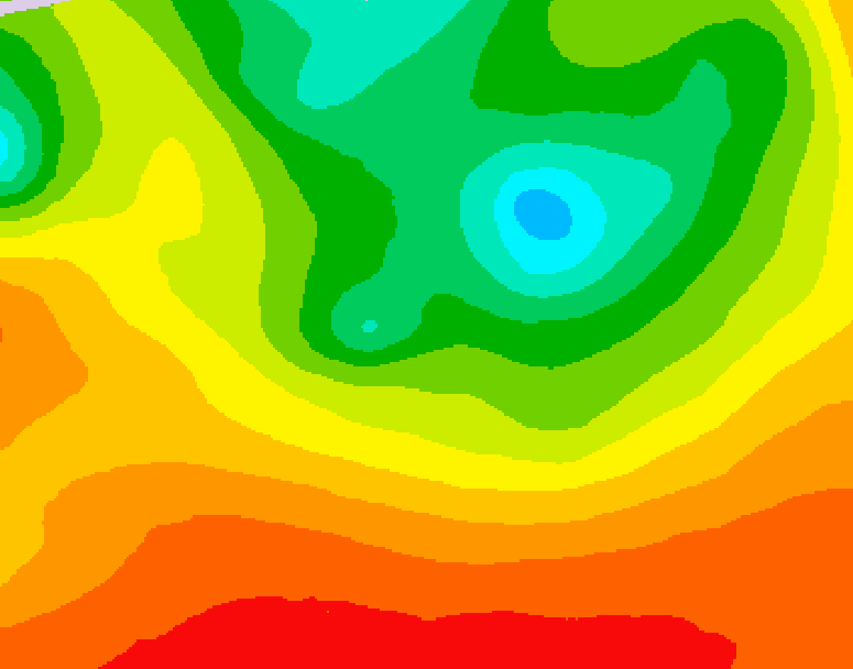 GDPS 500 millibar geopotential height 102 hour forecast chart for Canada based on 2026/08/13 0000Z data