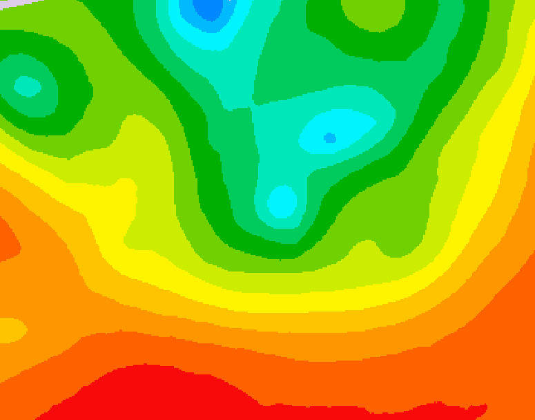 GDPS 500 millibar geopotential height 126 hour forecast chart for Canada based on 2026/08/13 0000Z data