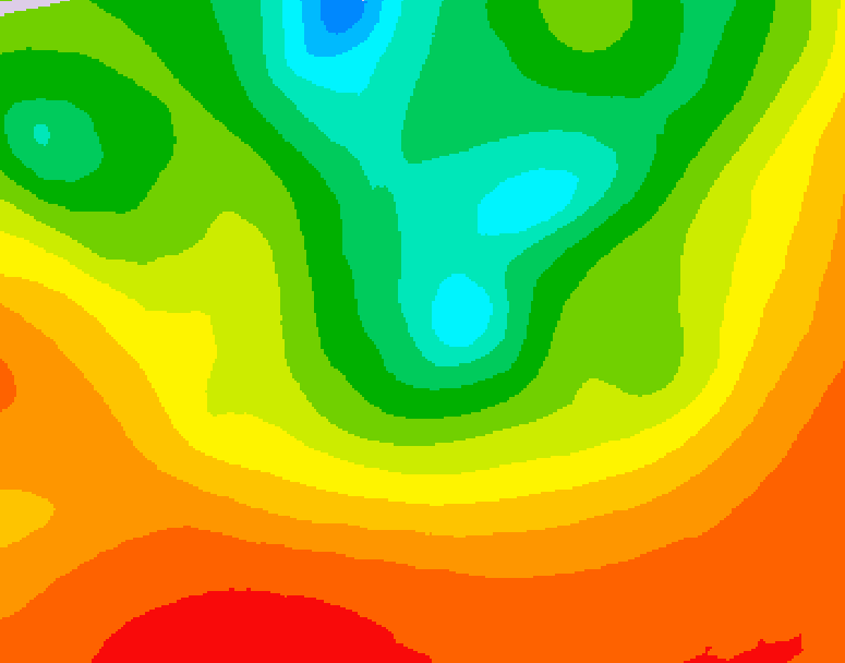 GDPS 500 millibar geopotential height 132 hour forecast chart for Canada based on 2026/08/13 0000Z data