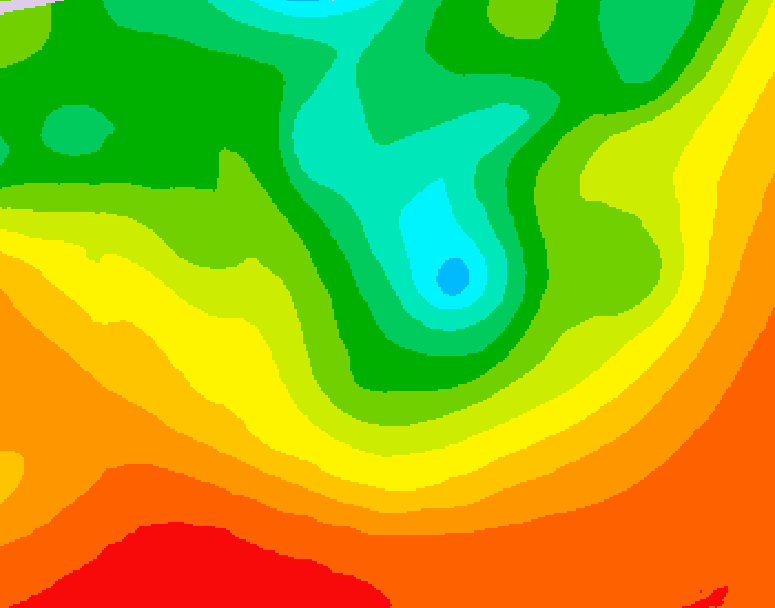 GDPS 500 millibar geopotential height 150 hour forecast chart for Canada based on 2026/08/13 0000Z data