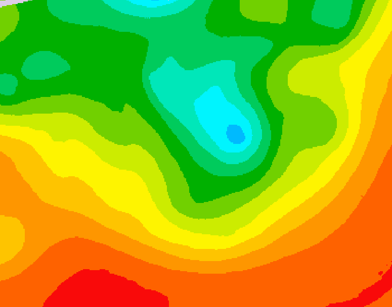 GDPS 500 millibar geopotential height 156 hour forecast chart for Canada based on 2026/08/13 0000Z data