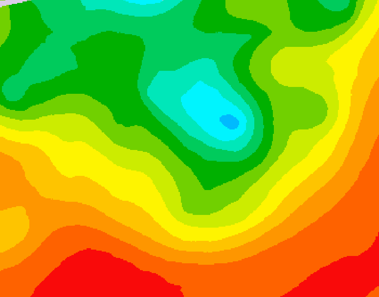 GDPS 500 millibar geopotential height 162 hour forecast chart for Canada based on 2026/08/13 0000Z data