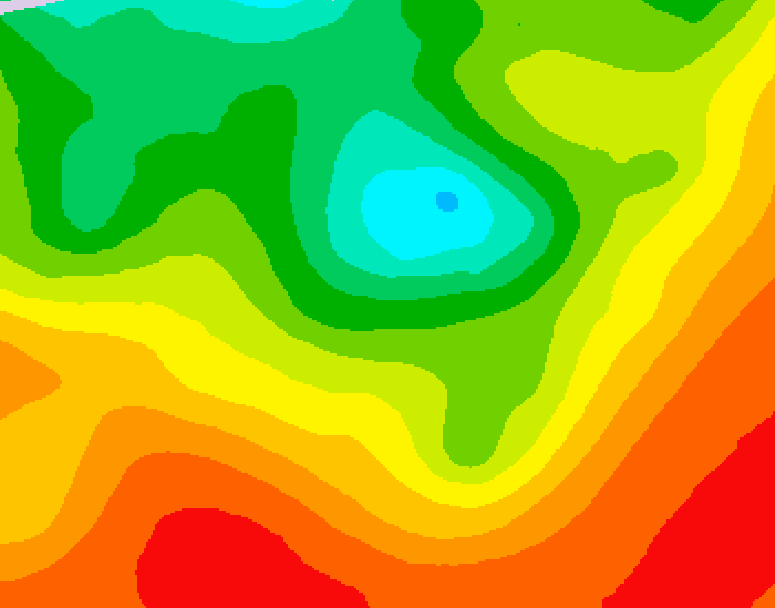 GDPS 500 millibar geopotential height 180 hour forecast chart for Canada based on 2026/08/13 0000Z data