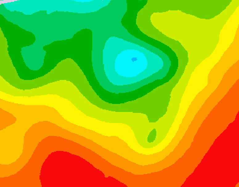 GDPS 500 millibar geopotential height 186 hour forecast chart for Canada based on 2026/08/13 0000Z data