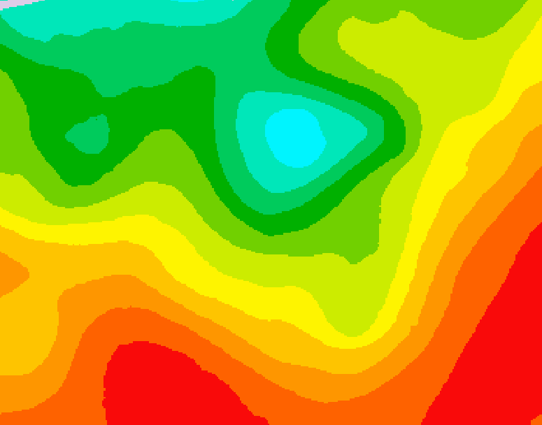 GDPS 500 millibar geopotential height 192 hour forecast chart for Canada based on 2026/08/13 0000Z data