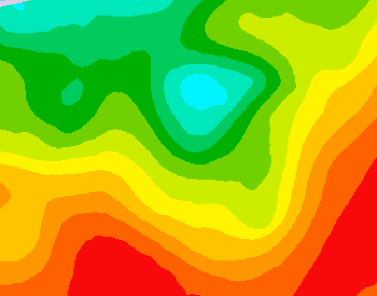 GDPS 500 millibar geopotential height 198 hour forecast chart for Canada based on 2026/08/13 0000Z data
