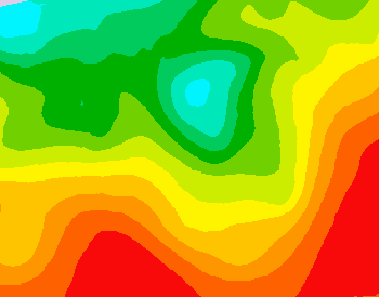 GDPS 500 millibar geopotential height 210 hour forecast chart for Canada based on 2026/08/13 0000Z data