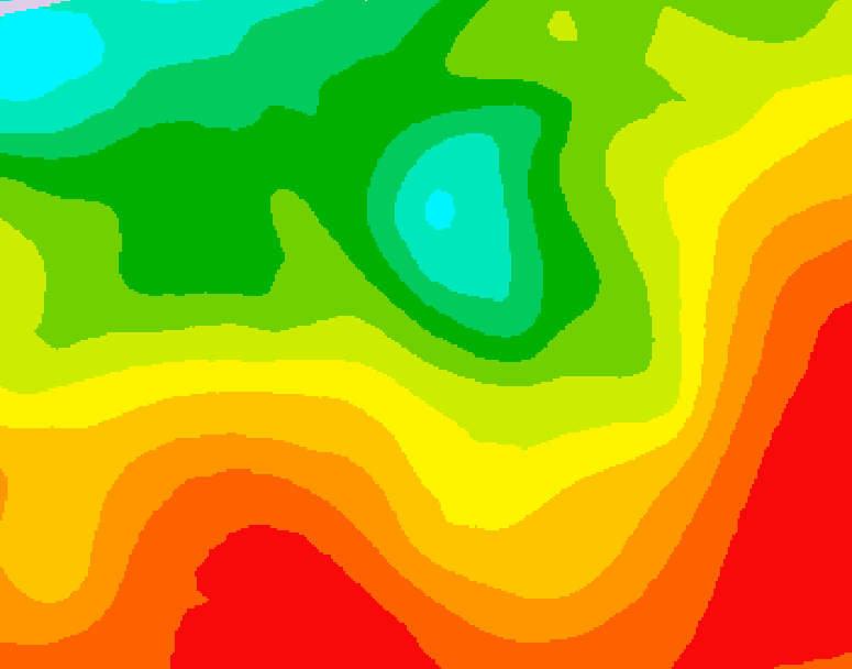 GDPS 500 millibar geopotential height 216 hour forecast chart for Canada based on 2026/08/13 0000Z data