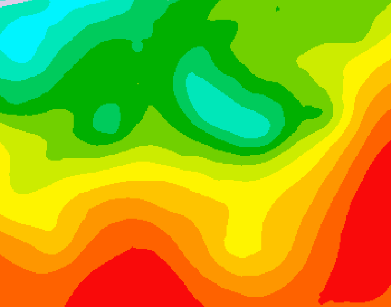 GDPS 500 millibar geopotential height 234 hour forecast chart for Canada based on 2026/08/13 0000Z data