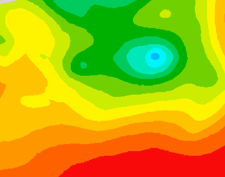 GDPS 500 millibar geopotential height 060 hour forecast chart for Canada based on 2026/08/13 1200Z data