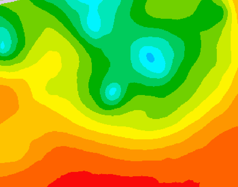 GDPS 500 millibar geopotential height 096 hour forecast chart for Canada based on 2026/08/13 1200Z data