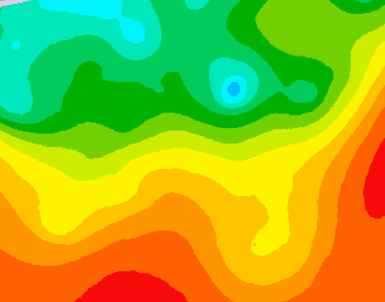 GDPS 500 millibar geopotential height 240 hour forecast chart for Canada based on 2026/08/13 1200Z data