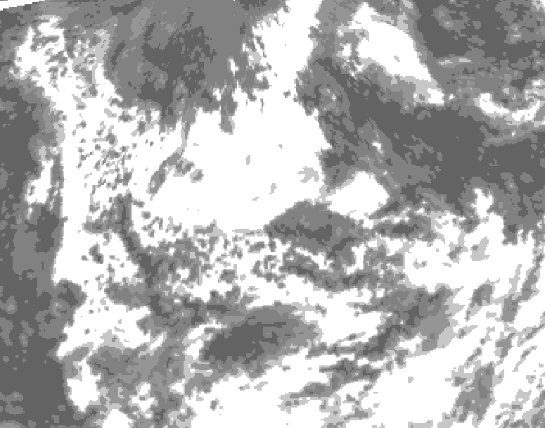 GDPS total cloud 006 hour forecast chart for Canada based on 2026/08/13 0000Z data