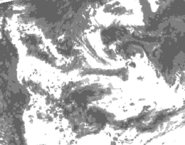 GDPS total cloud 060 hour forecast chart for Canada based on 2026/08/13 0000Z data