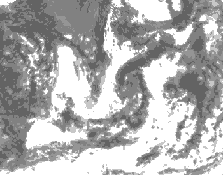 GDPS total cloud 138 hour forecast chart for Canada based on 2026/08/13 0000Z data