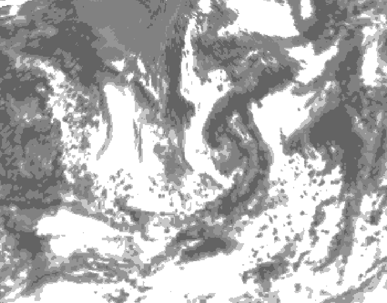 GDPS total cloud 144 hour forecast chart for Canada based on 2026/08/13 0000Z data