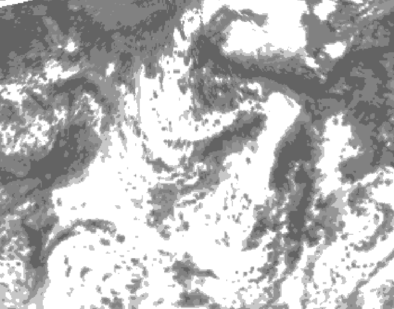 GDPS total cloud 192 hour forecast chart for Canada based on 2026/08/13 0000Z data