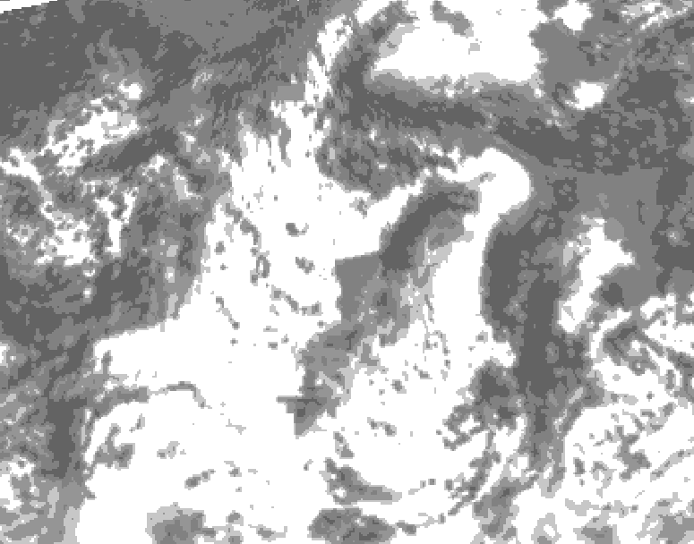 GDPS total cloud 198 hour forecast chart for Canada based on 2026/08/13 0000Z data