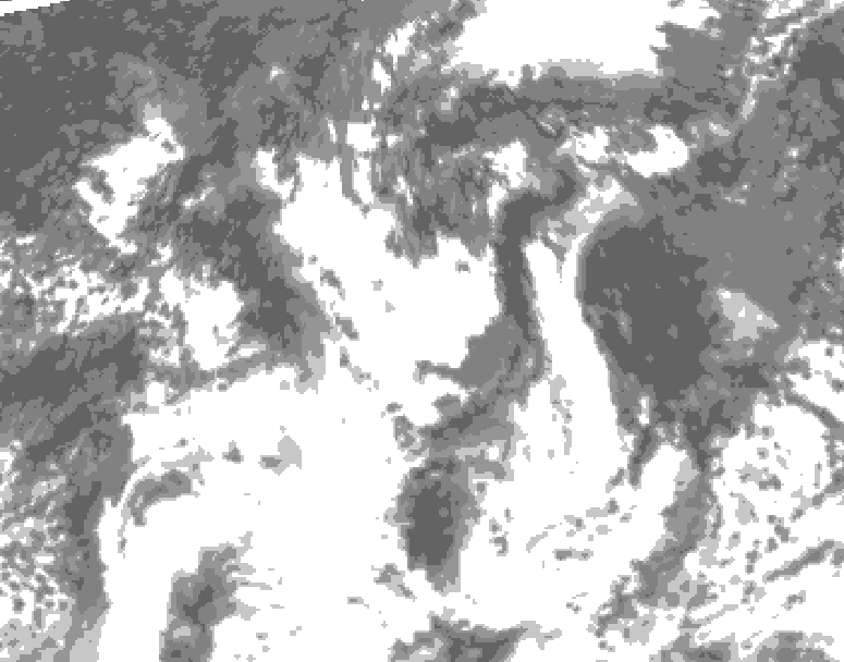 GDPS total cloud 210 hour forecast chart for Canada based on 2026/08/13 0000Z data
