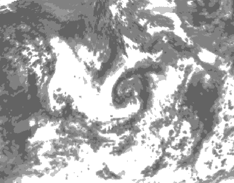 GDPS total cloud 120 hour forecast chart for Canada based on 2026/08/13 1200Z data