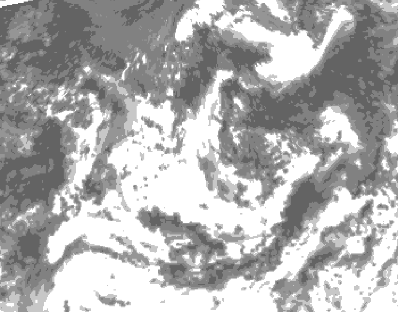 GDPS total cloud 168 hour forecast chart for Canada based on 2026/08/13 1200Z data