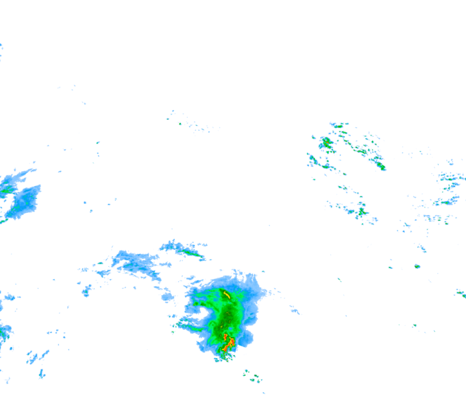 Weather radar data valid at 2026/08/13 16:54 UTC