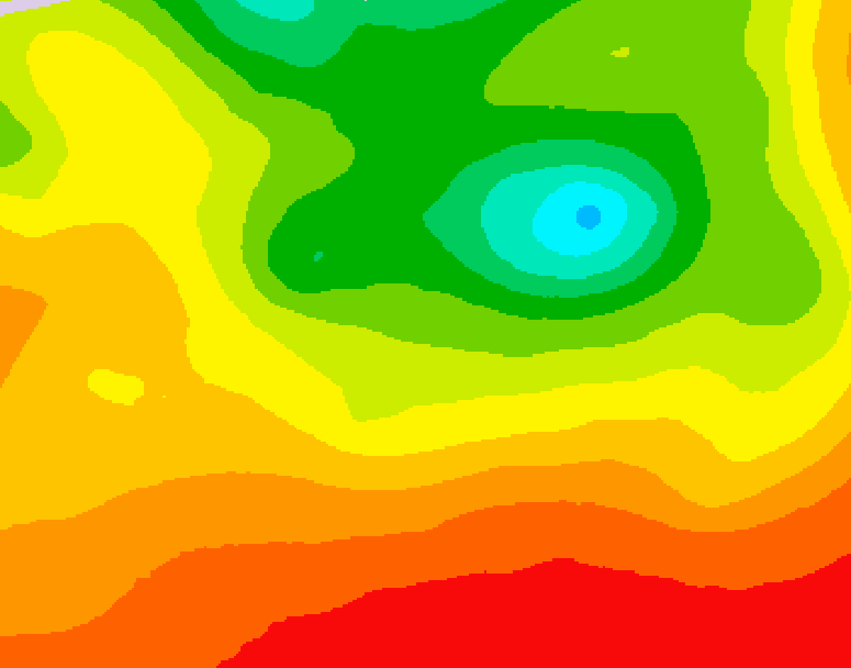 GDPS 500 millibar geopotential height 048 hour forecast chart for Canada based on 2026/08/14 0000Z data