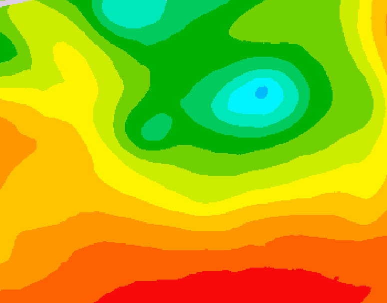 GDPS 500 millibar geopotential height 060 hour forecast chart for Canada based on 2026/08/14 0000Z data