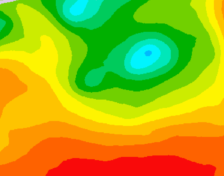 GDPS 500 millibar geopotential height 066 hour forecast chart for Canada based on 2026/08/14 0000Z data