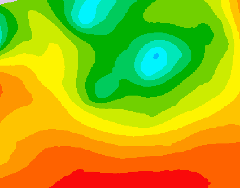 GDPS 500 millibar geopotential height 072 hour forecast chart for Canada based on 2026/08/14 0000Z data