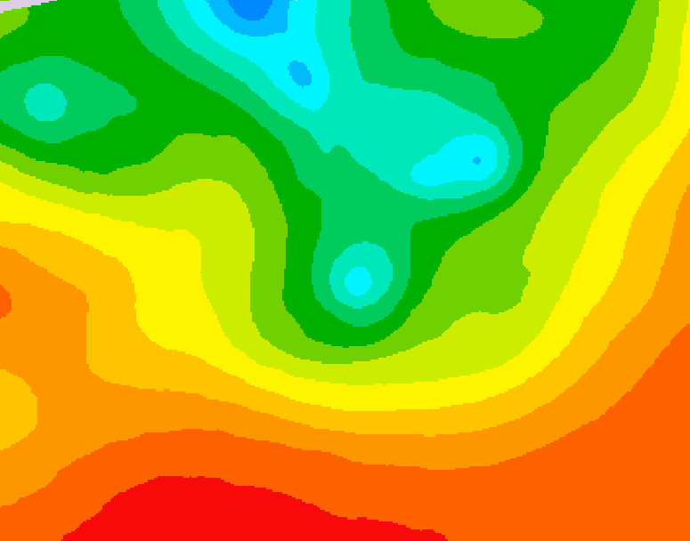 GDPS 500 millibar geopotential height 102 hour forecast chart for Canada based on 2026/08/14 0000Z data