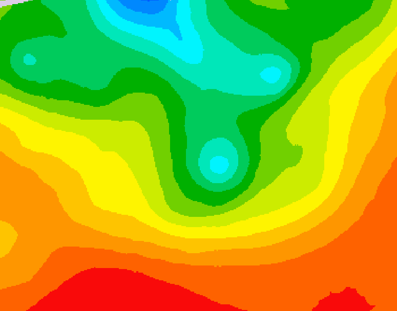 GDPS 500 millibar geopotential height 114 hour forecast chart for Canada based on 2026/08/14 0000Z data
