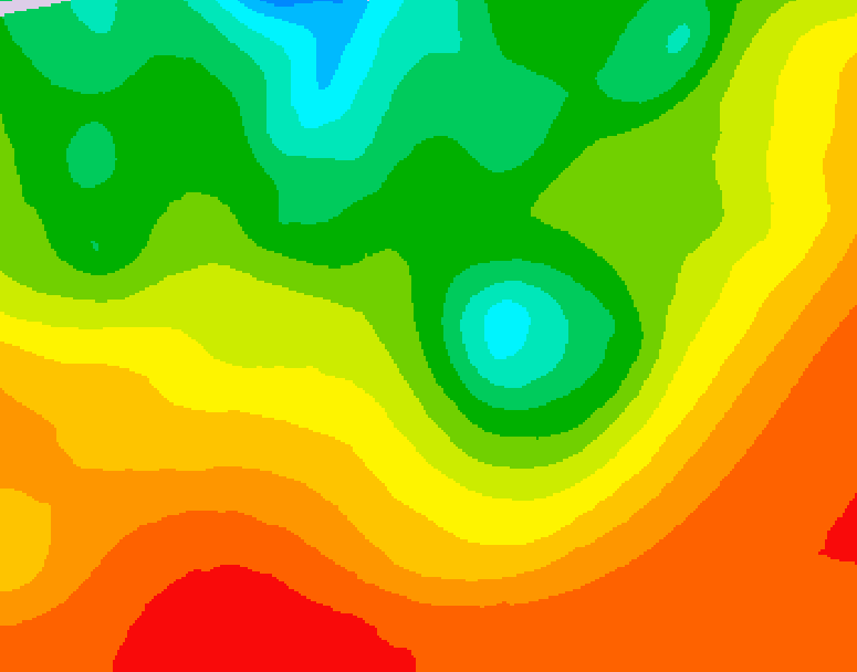 GDPS 500 millibar geopotential height 150 hour forecast chart for Canada based on 2026/08/14 0000Z data