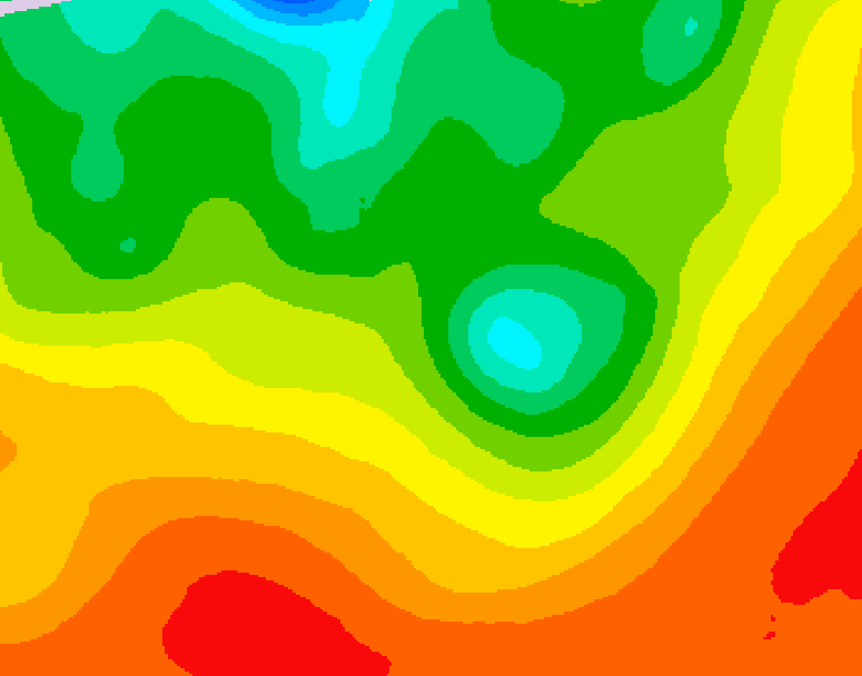 GDPS 500 millibar geopotential height 156 hour forecast chart for Canada based on 2026/08/14 0000Z data