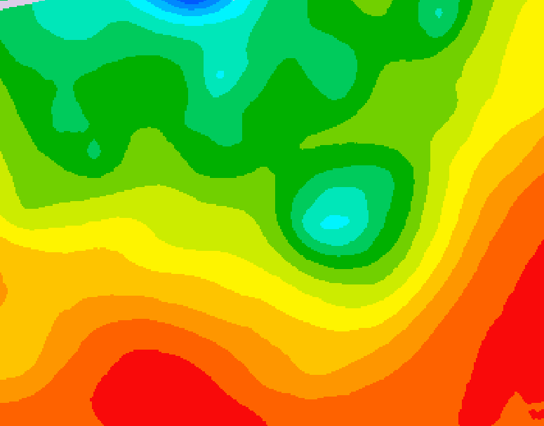 GDPS 500 millibar geopotential height 162 hour forecast chart for Canada based on 2026/08/14 0000Z data