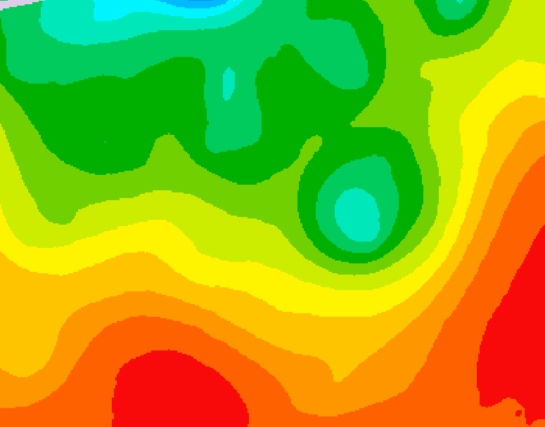 GDPS 500 millibar geopotential height 174 hour forecast chart for Canada based on 2026/08/14 0000Z data