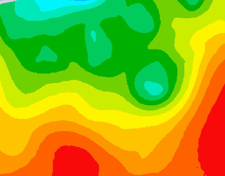 GDPS 500 millibar geopotential height 180 hour forecast chart for Canada based on 2026/08/14 0000Z data