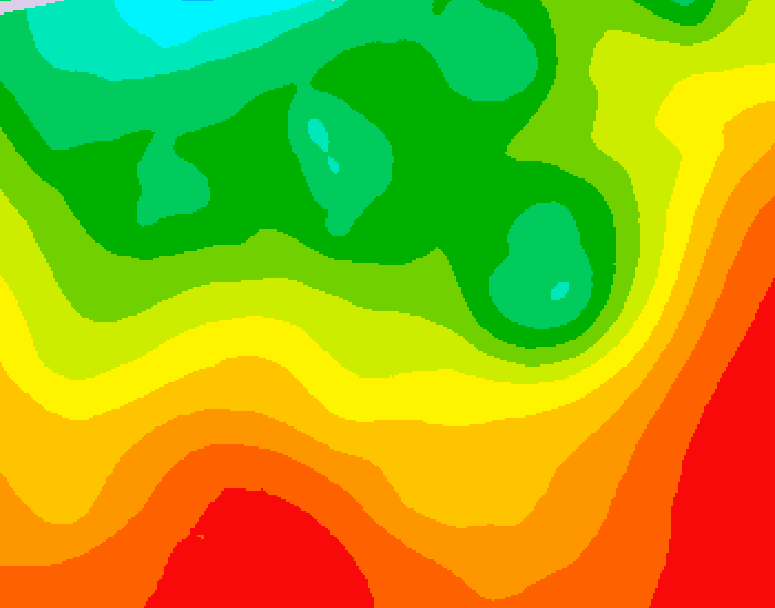 GDPS 500 millibar geopotential height 186 hour forecast chart for Canada based on 2026/08/14 0000Z data
