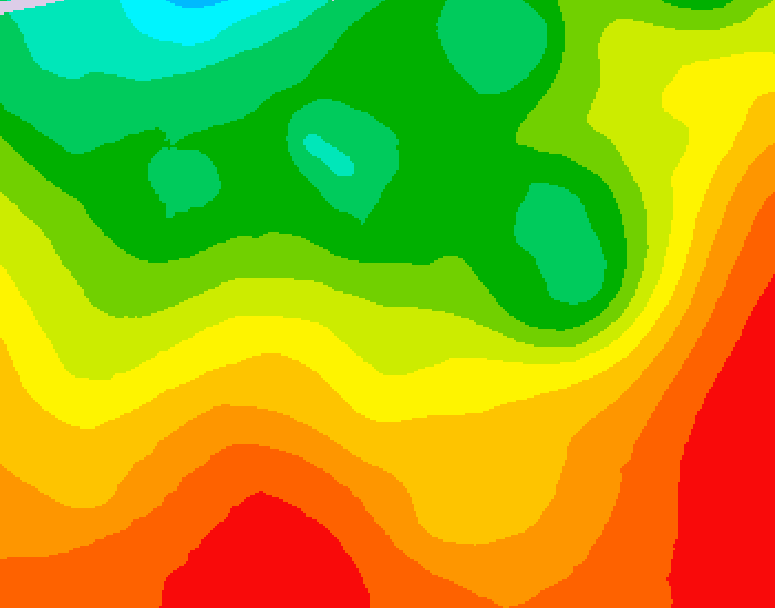 GDPS 500 millibar geopotential height 192 hour forecast chart for Canada based on 2026/08/14 0000Z data