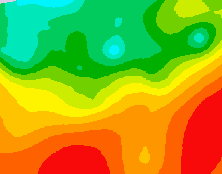 GDPS 500 millibar geopotential height 234 hour forecast chart for Canada based on 2026/08/14 0000Z data