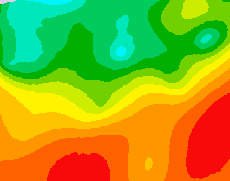 GDPS 500 millibar geopotential height 240 hour forecast chart for Canada based on 2026/08/14 0000Z data