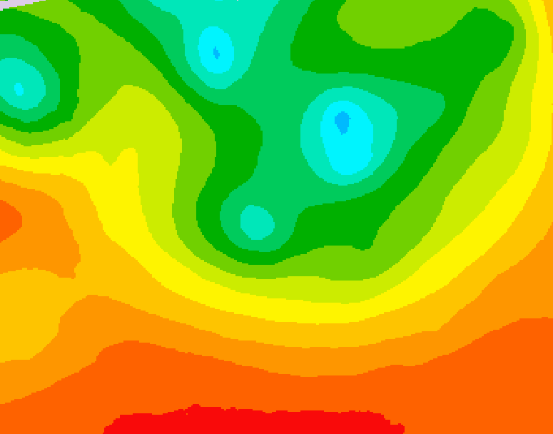 GDPS 500 millibar geopotential height 072 hour forecast chart for Canada based on 2026/08/14 1200Z data