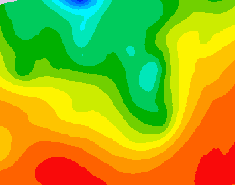 GDPS 500 millibar geopotential height 144 hour forecast chart for Canada based on 2026/08/14 1200Z data
