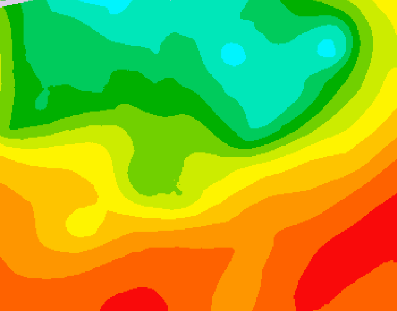 GDPS 500 millibar geopotential height 240 hour forecast chart for Canada based on 2026/08/14 1200Z data