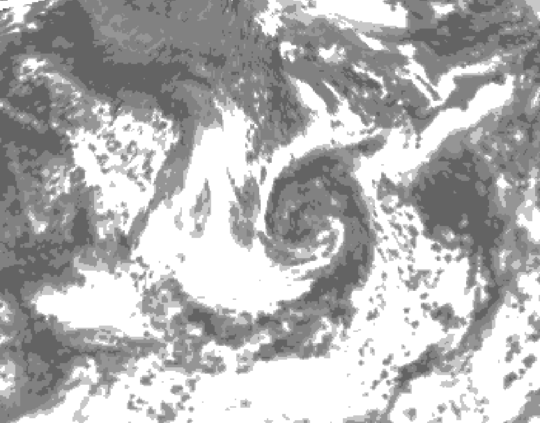 GDPS total cloud 120 hour forecast chart for Canada based on 2026/08/14 0000Z data