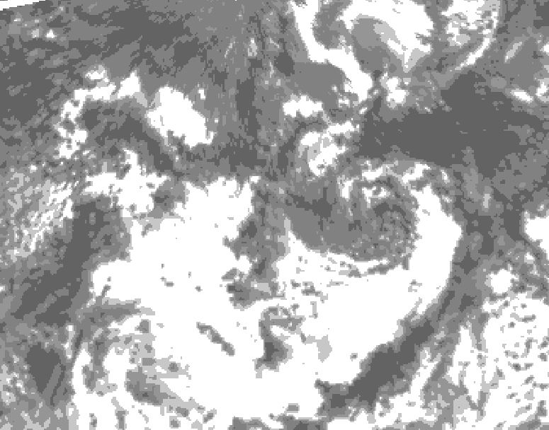 GDPS total cloud 180 hour forecast chart for Canada based on 2026/08/14 0000Z data