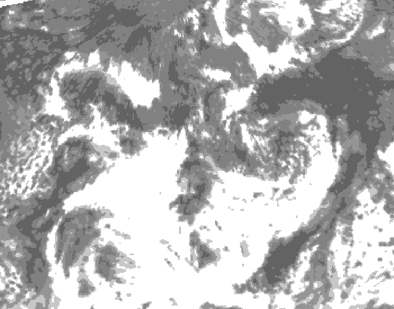 GDPS total cloud 186 hour forecast chart for Canada based on 2026/08/14 0000Z data