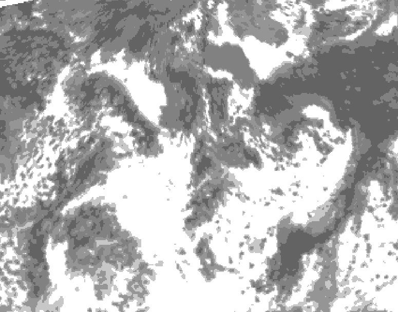 GDPS total cloud 192 hour forecast chart for Canada based on 2026/08/14 0000Z data