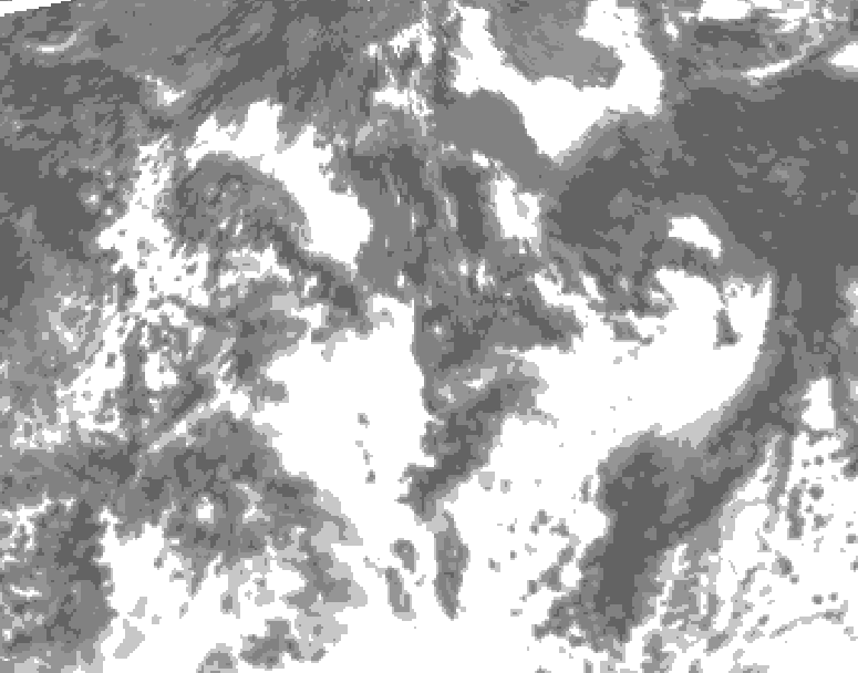 GDPS total cloud 198 hour forecast chart for Canada based on 2026/08/14 0000Z data