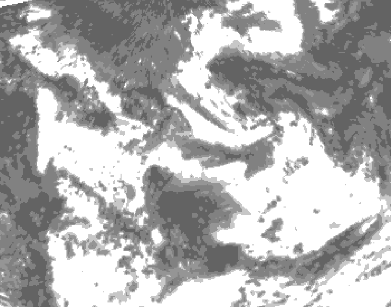 GDPS total cloud 024 hour forecast chart for Canada based on 2026/08/14 1200Z data